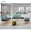 Liyu Modern European Design Convertible Sectional Sofa Set for Office & School Leather & PU Cover for Meeting Rooms And Booths