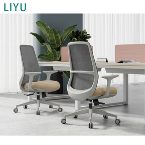 Liyu Ergonomic Mesh Chair Comfortable Home Office & Gaming Staff Computer Seat with Adjustable Headrest Sedentary Boss Chair