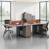 Liyu Modern Office Furniture Partition Workstation Office Table Cubicle Office Desk For 4 People