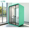 Liyu Factory Wholesale Customizable Modern Acoustic Office Working Pods Height Adjustable Desk Easy Removable