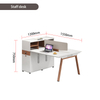 LIYU Hot Sales Office Desk Furniture Modern Office Table 4 Persons Partition Office Workstation