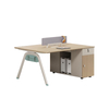 LIYU Melamine Furniture Desk Manufacturing Workstation Linear L Shape Seat Double Office Cubicle