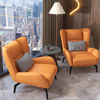 Premium Sofa Chair for Office with Leather Veneer and Solid Legs
