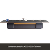 Modern Conference Table with Integrated Power and Cable Management