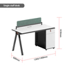 Liyu Open Space Furniture Modern Office Cubicles Work Station Desk Office Furniture 2 Person Staff Desk Wooden Workstation