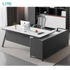 Liyu Furniture Modern Pc Laptop Working Table Executive Office Desk With Cabinet Single Computer Desk For Office