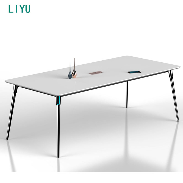 Liyu Hot Sale Luxury Extendable Conference Table Big Meetings Office Meeting Room Furniture