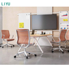 Liyu Executive Office Chair 2024 Ergonomic Mesh Swivel Chair Adjustable Headrest Modern Durable Metal Fabric Nylon