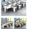 Professional Production of Office Furniture Design Partition Aluminum Partition with Drawer Desk