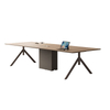 Liyu New Model Table Wood Luxury Paint Baking Veneer Microphone Meeting Conference Table for Boardroom