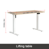 Liyu Standing Desk Touch Screen Controller Compact Modern Office Desk with MDF Bamboo Tabletop Adjustable Height Office Table