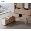 Liyu Mobilier De Bureau Hot Sale White Color Modern Wood Table Small Home White Office Furniture Desk