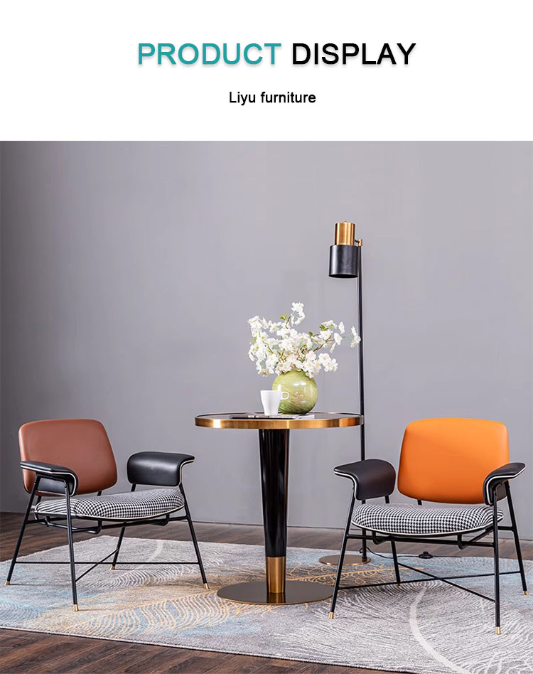 Side profile of the executive reception chair highlighting the thickened metal leg framework