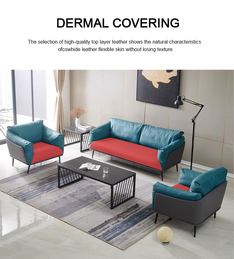 Breathable base design of the modern office sofa set