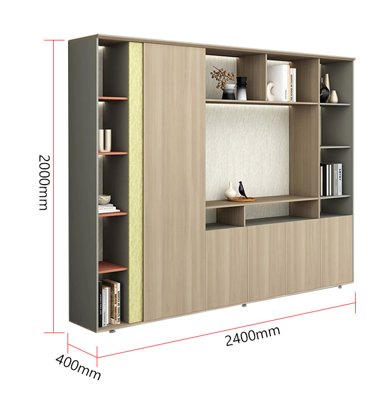 Precision manufacturing details of the wooden storage cabinet