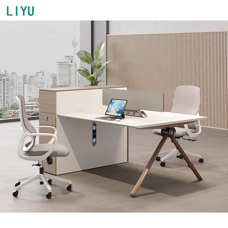 Office table divider setup
