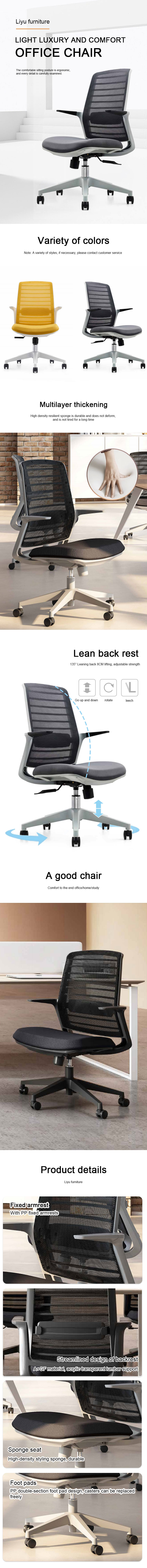 Liyu CM-M389 contemporary office chair perfectly placed in a modern corporate workspace and home office