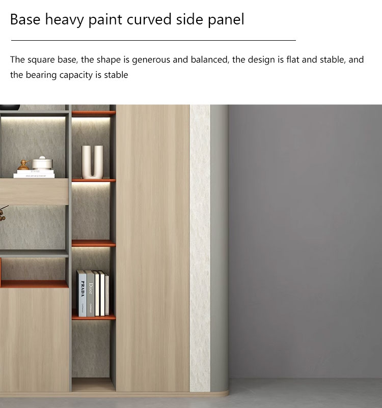 Multi-layered industrial packaging protecting the wooden filing cabinet during transit